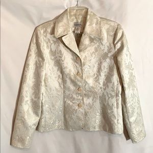Beautiful Gold and Ivory Brocade Jacket